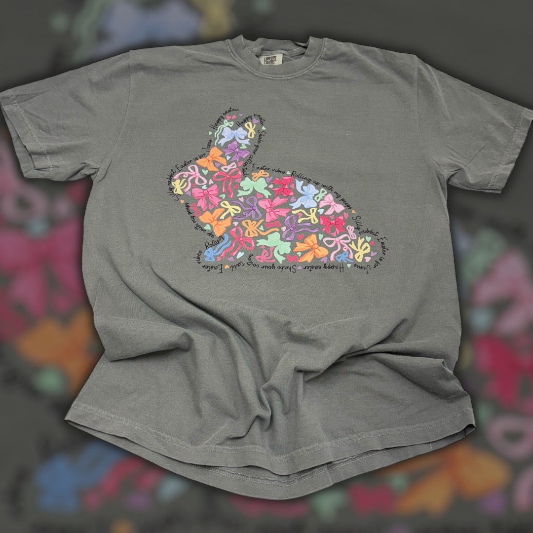 Easter Bunny Bows Colorful T-Shirt