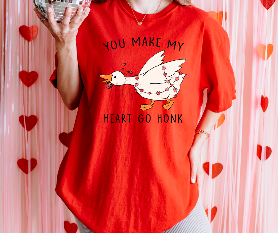You Make My Heart Go Honk Valentine's T-Shirt
