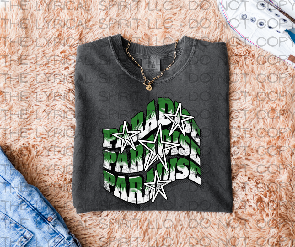 Paradise Wavy Stars Custom Exclusive T-Shirt