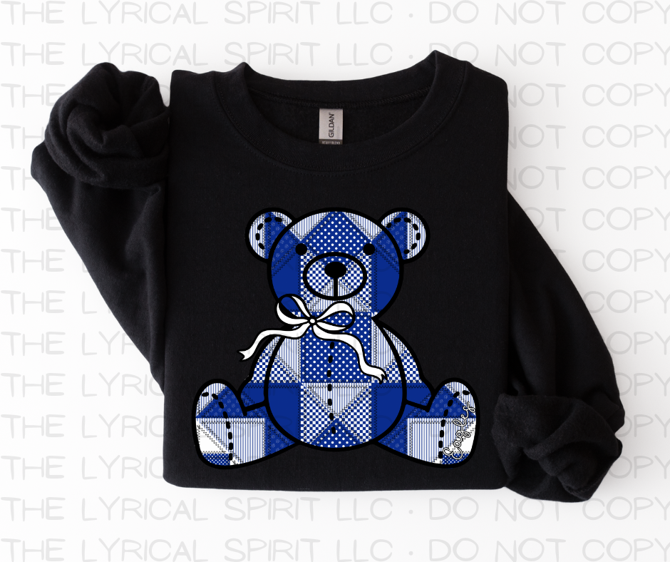 Eagles Patchwork Teddy Bear Custom Exclusive Sweatshirt