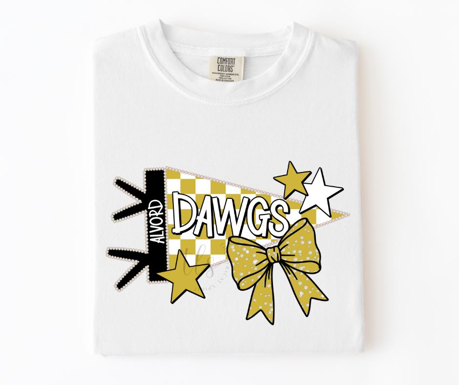 Alvord Dawgs Pennant Flag Custom Exclusive T-Shirt