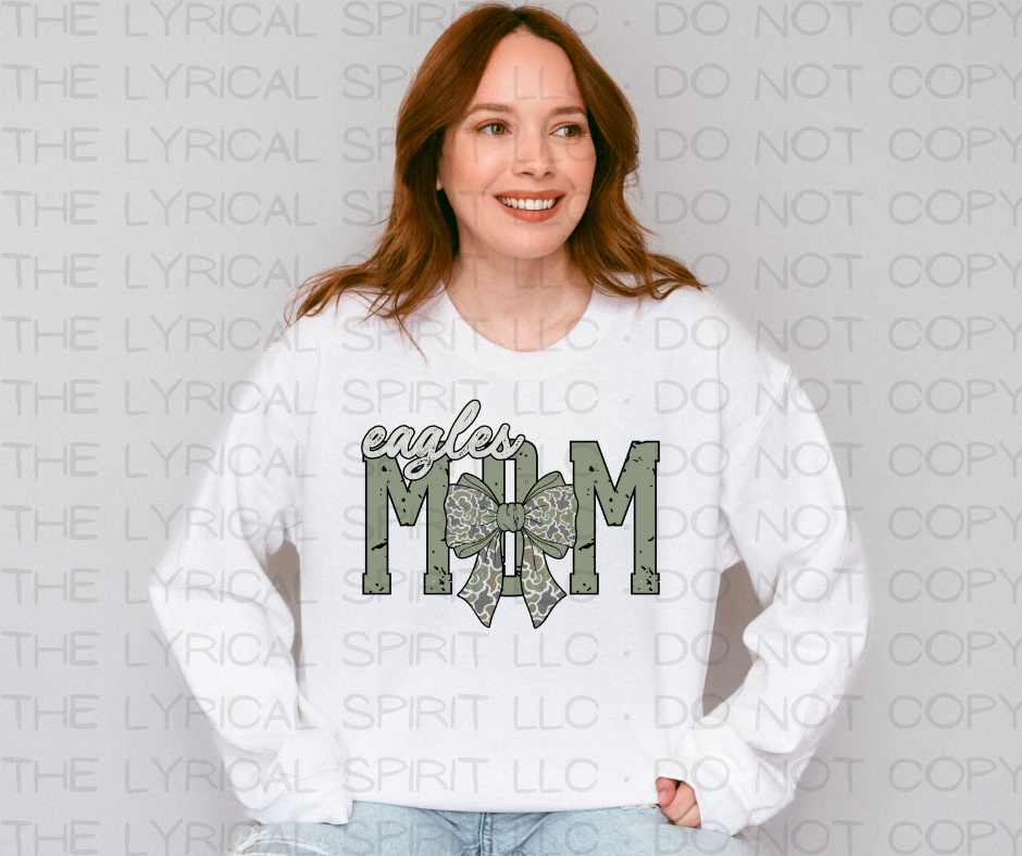 Exclusive Camo Eagles Mom Sweatshirt