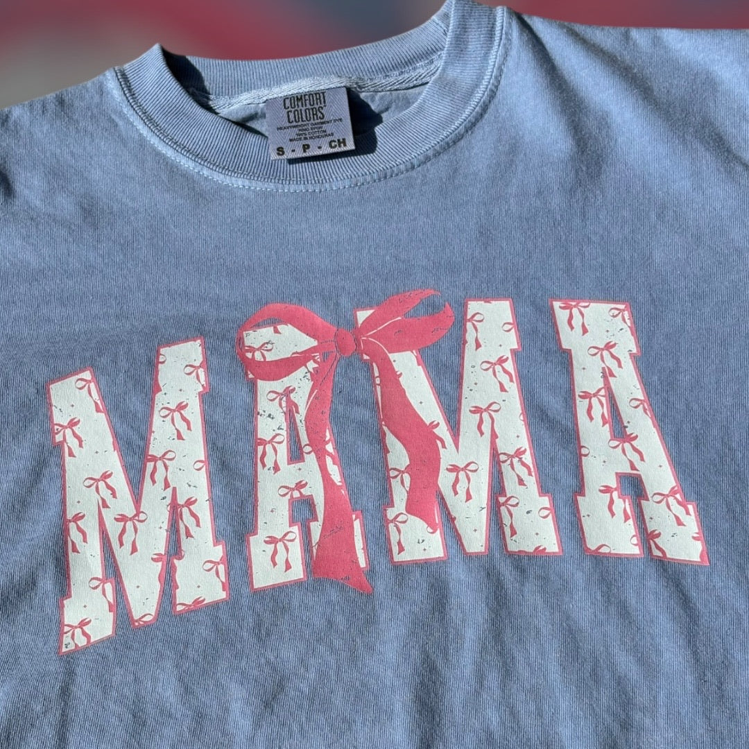 Mama Bows Varsity Lettering T-Shirt