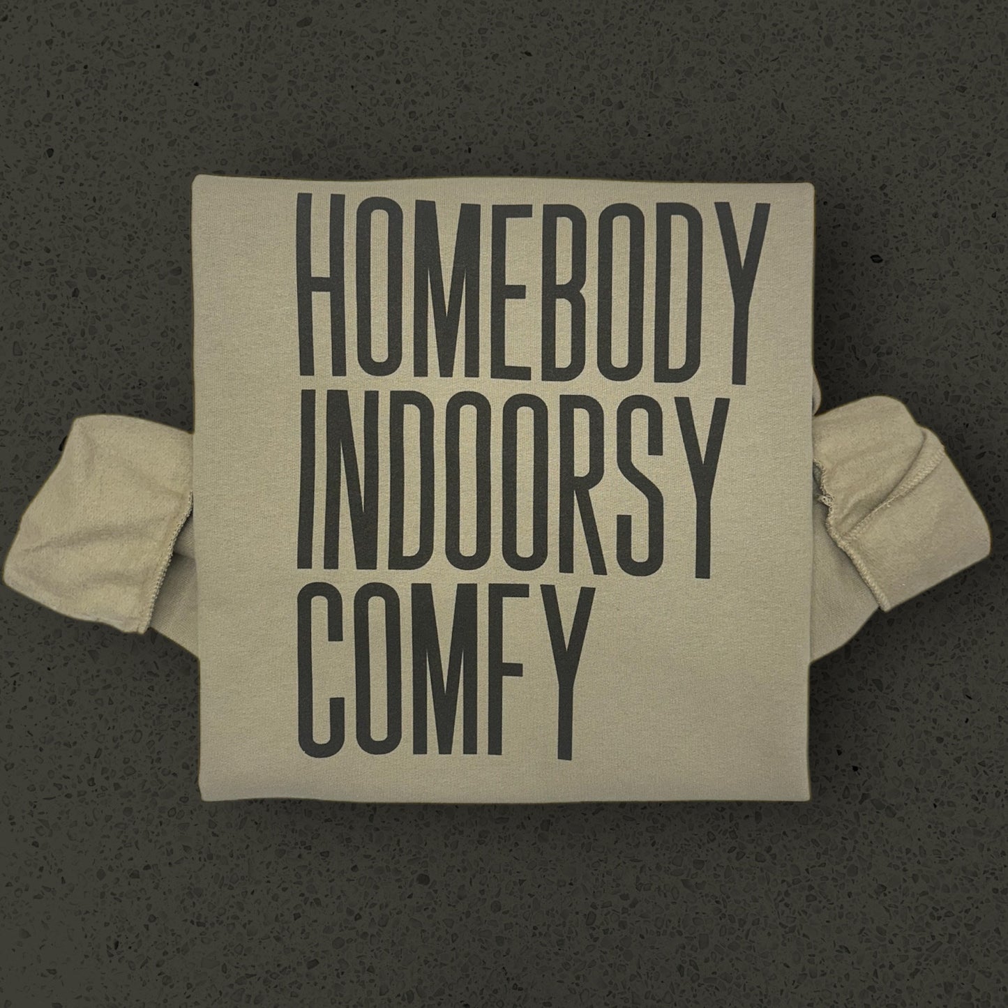 Homebody Indoorsy Comfy Khaki Sweatshirt