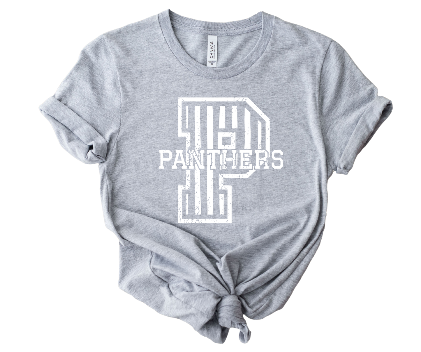 White Stripe Mascot School Spirit T-Shirt