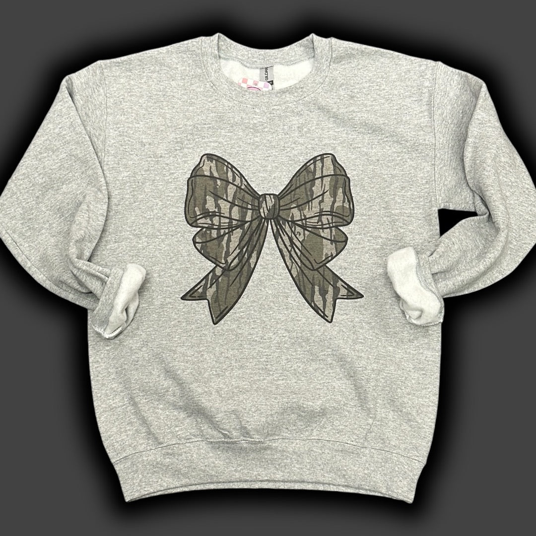 Camo Bow Sweatshirt