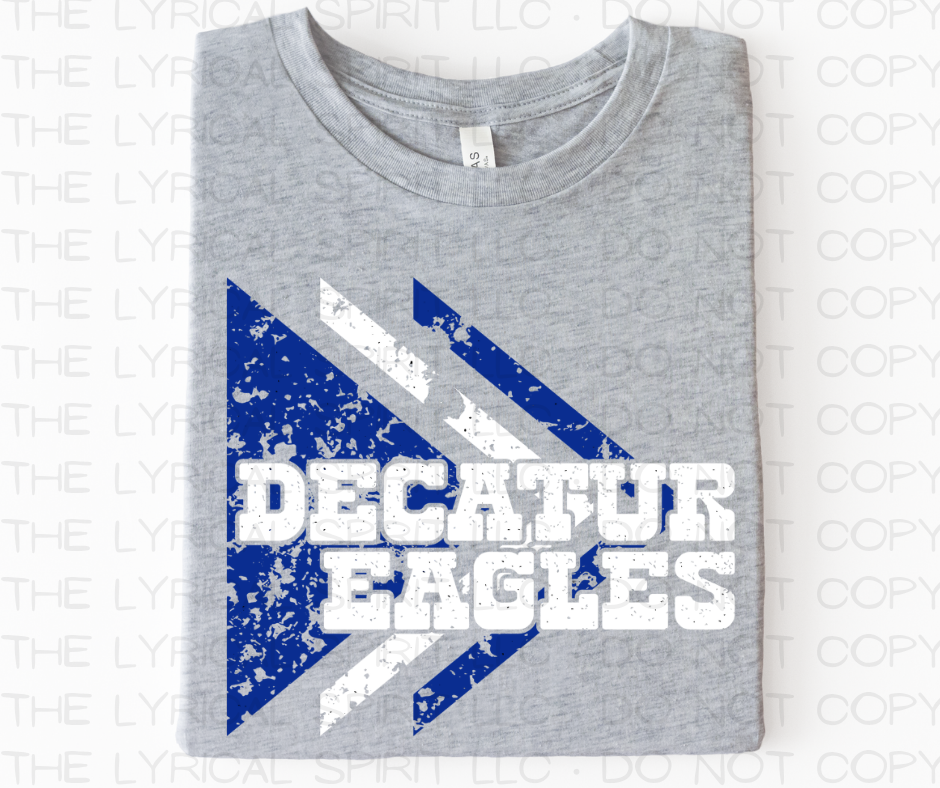 Decatur Eagles Triangles School Spirit Exclusive T-Shirt