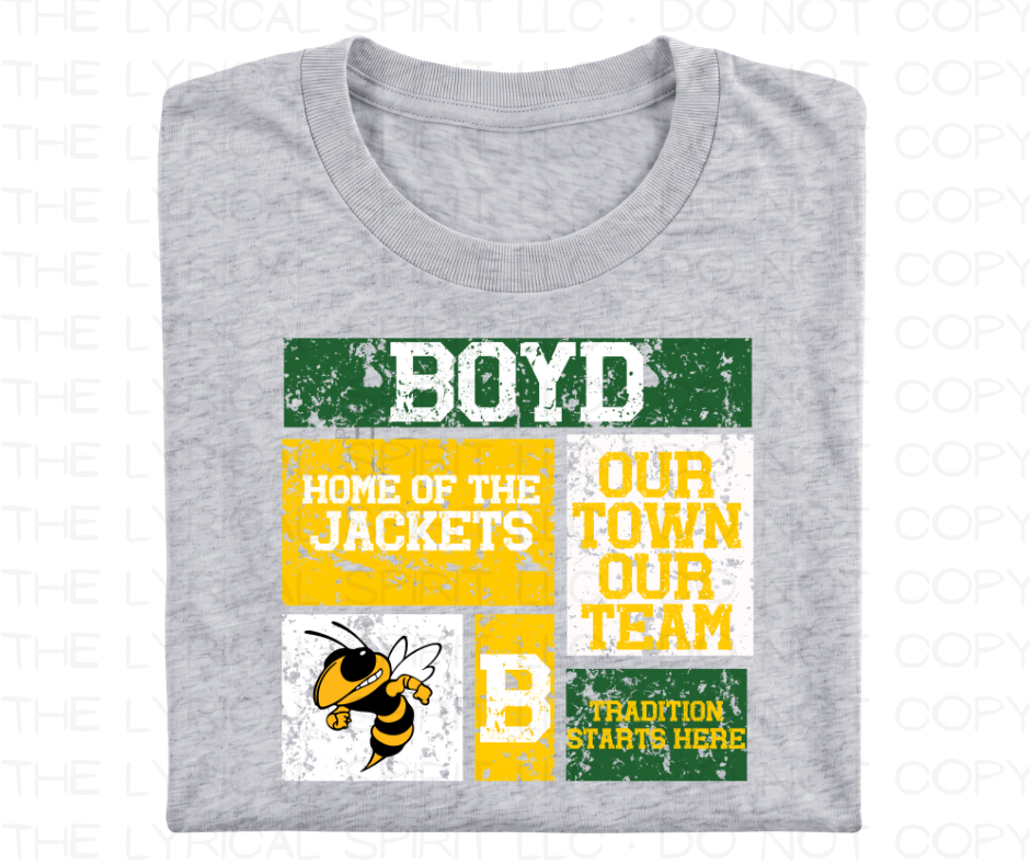 Boyd Jackets Block School Spirit T-Shirt