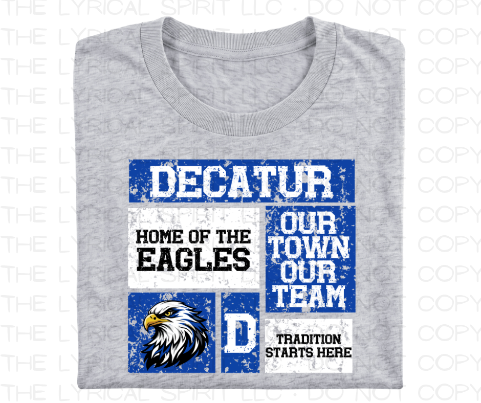 Decatur Eagles Block School Spirit Exclusive T-Shirt