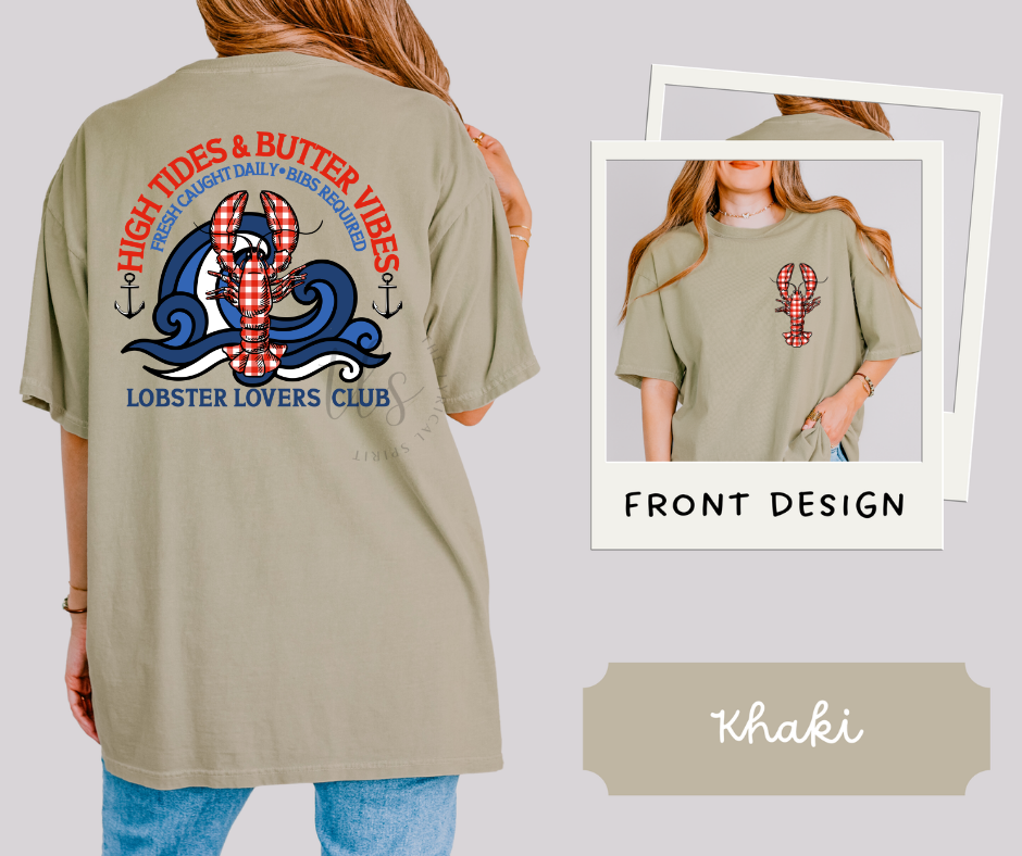 High Tide Lobster Custom Exclusive T-Shirt