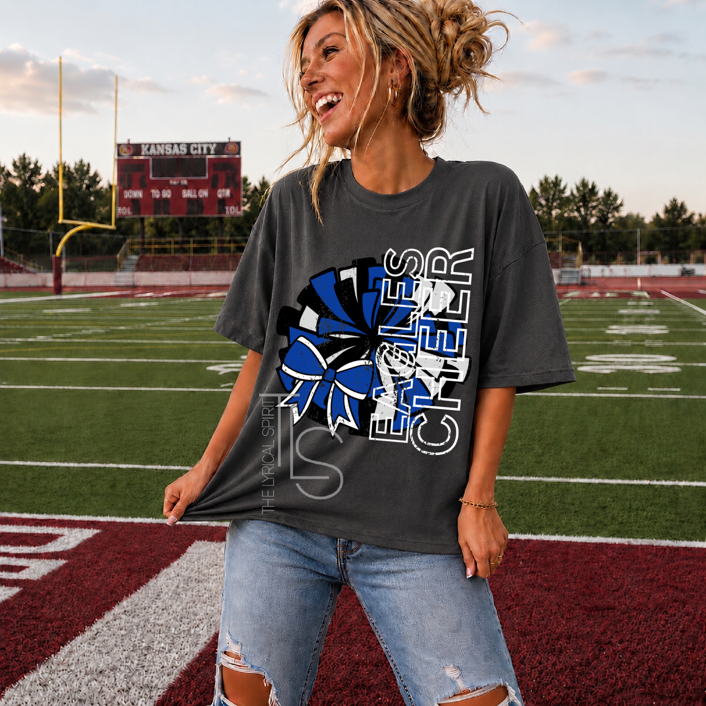 Eagles Cheer Royal Blue Spirit T-Shirt