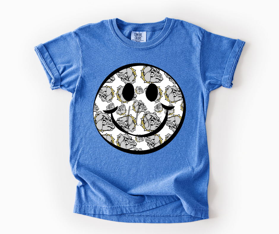 Bulldogs Smiley Custom T-Shirt