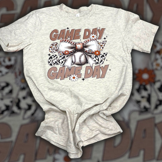 Game Day Baseball Animal Prints T-Shirt