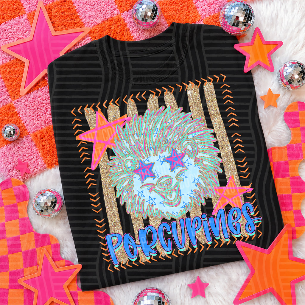 Neon Stars Mascot Spirit T-Shirt