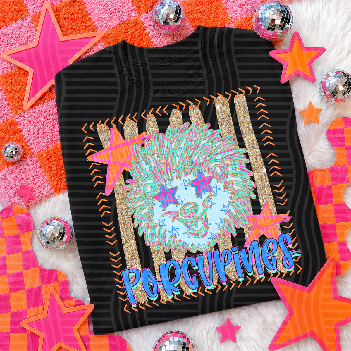 Neon Stars Mascot Spirit T-Shirt
