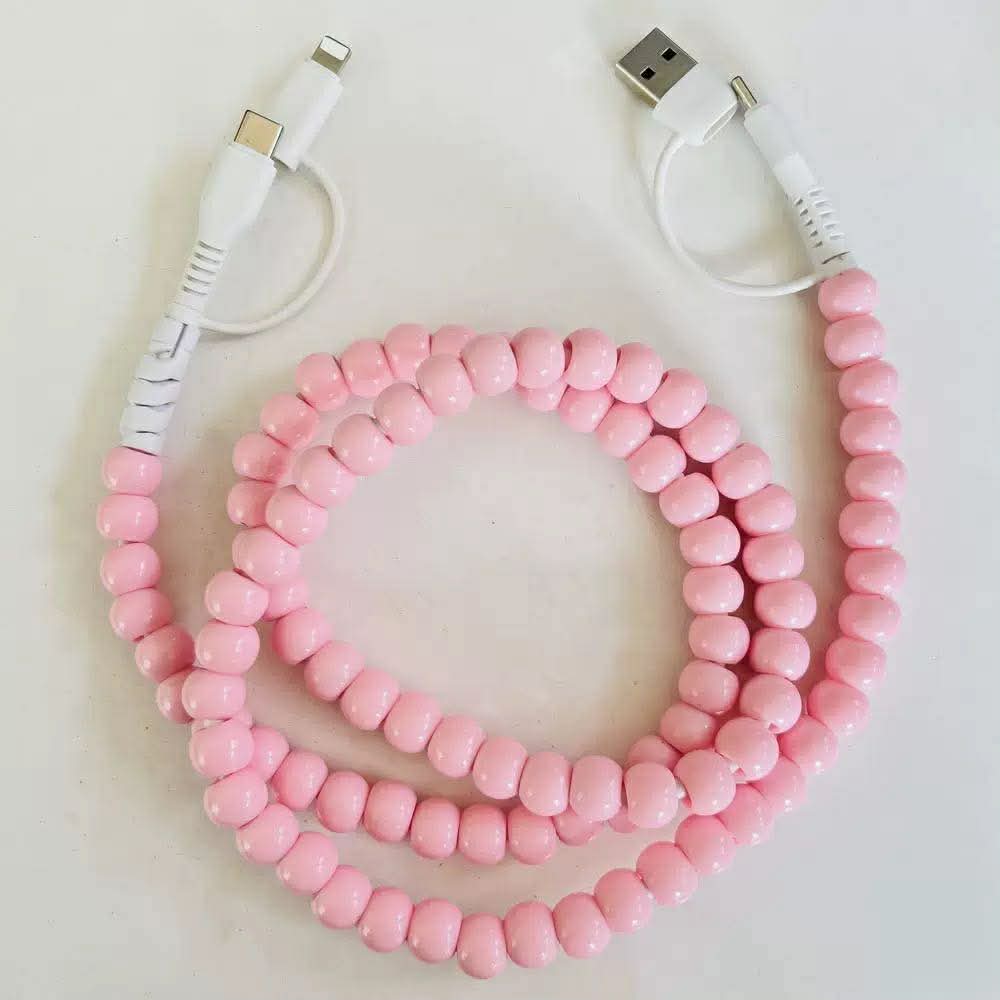 Beaded Phone Charging Cords