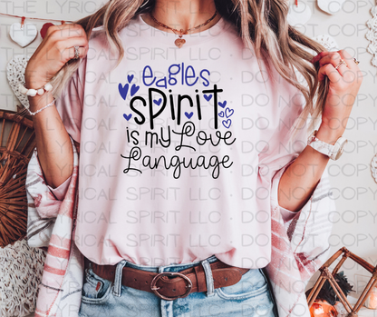 Eagles Spirit Is My Love Language Custom Exclusive T-Shirt