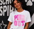 Pink Out Football Patterns T-Shirt