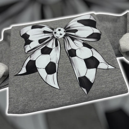 Soccer Ball Bow Sweatshirt