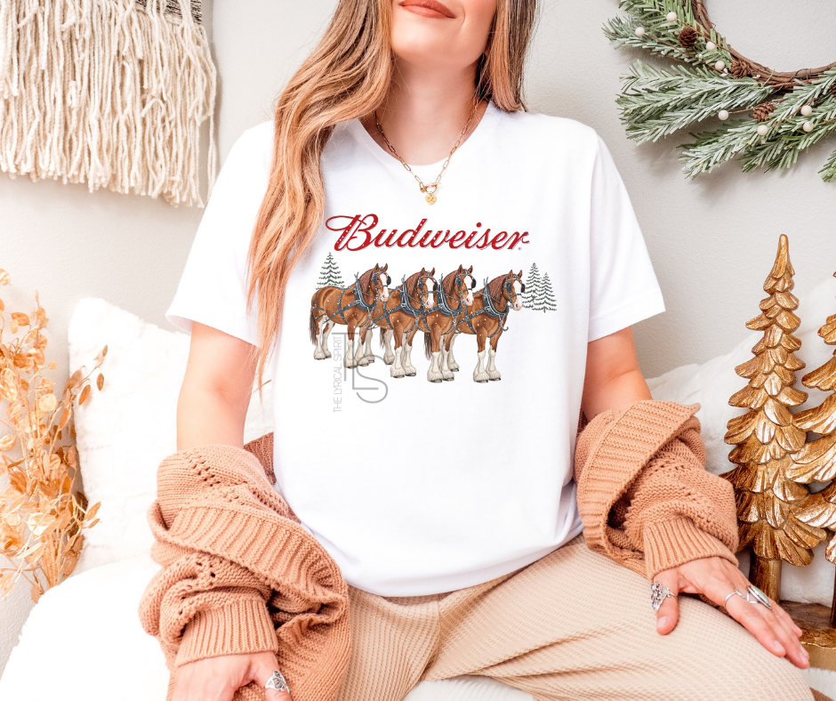 Vintage Budweiser Christmas T-Shirt