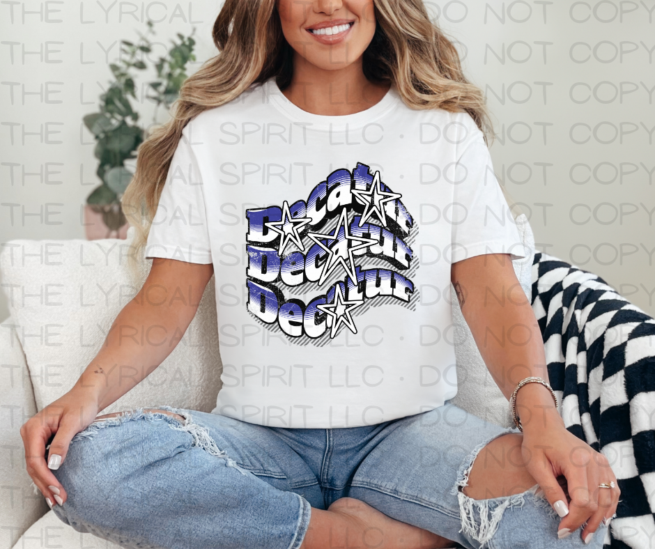 Decatur Wavy Stars Custom Exclusive T-Shirt