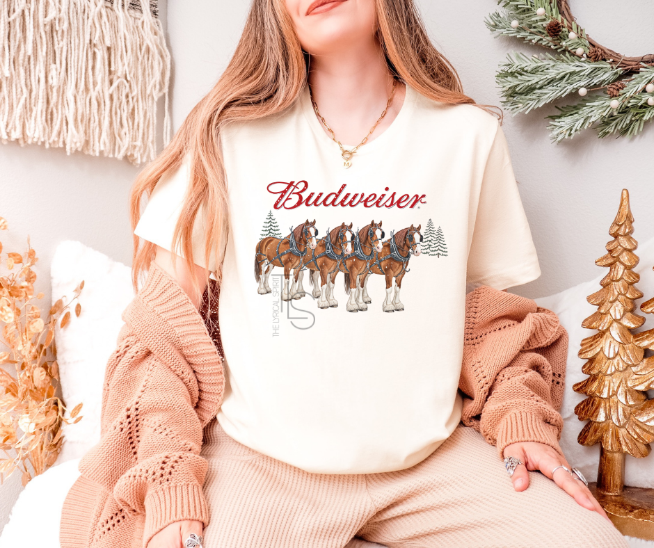 Vintage Budweiser Christmas T-Shirt