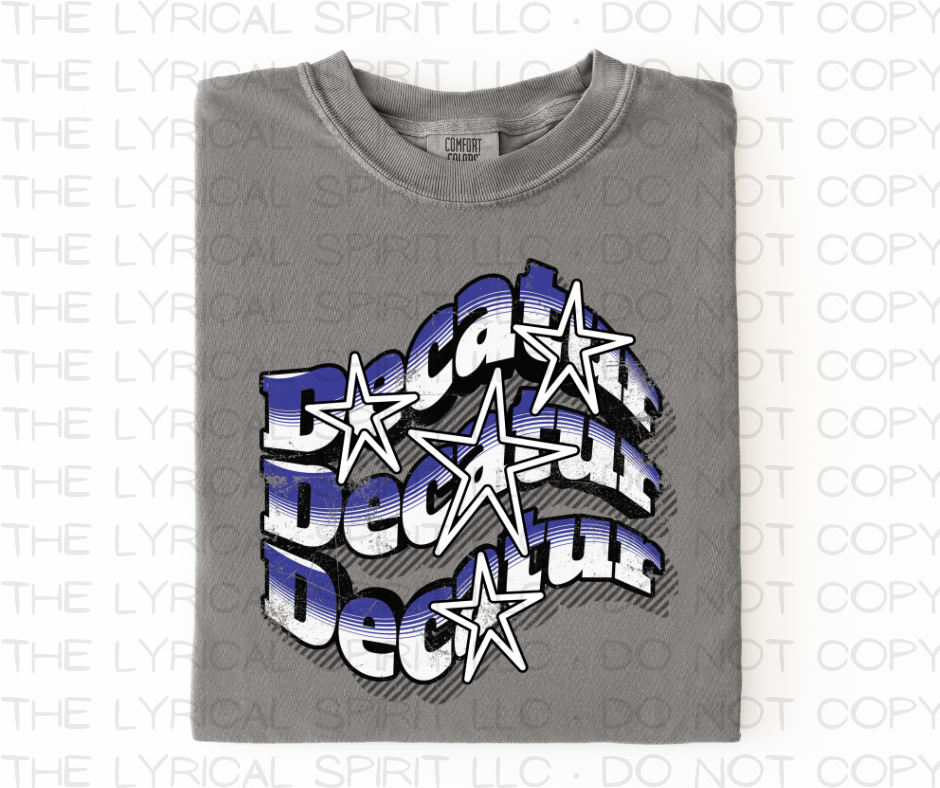 Decatur Wavy Stars Custom Exclusive T-Shirt
