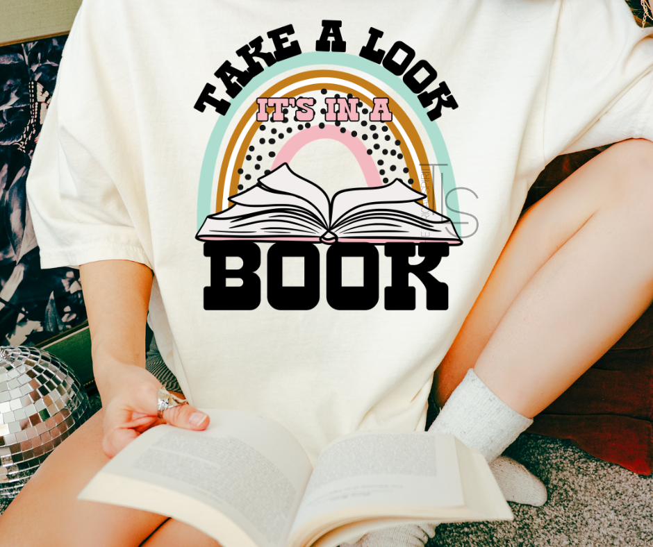 Take A Look It's In A Book Reading Custom Exclusive T-Shirt 