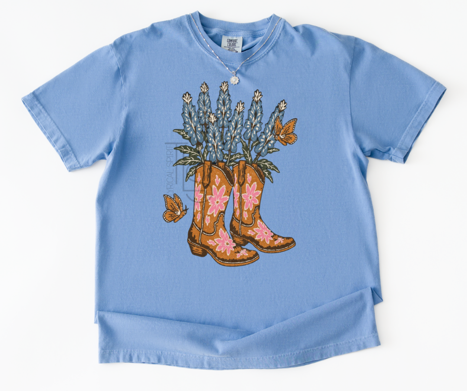 Cowgirl Boots Bouquet T-Shirt