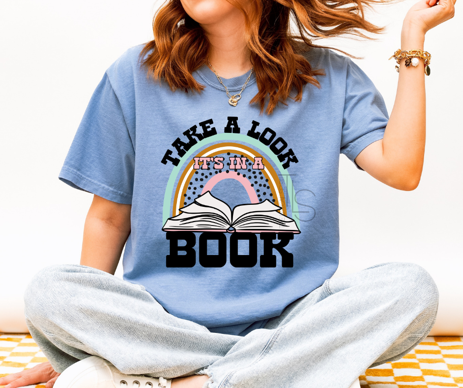 Take A Look It's In A Book Reading Custom Exclusive T-Shirt 