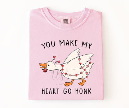 You Make My Heart Go Honk Valentine's T-Shirt
