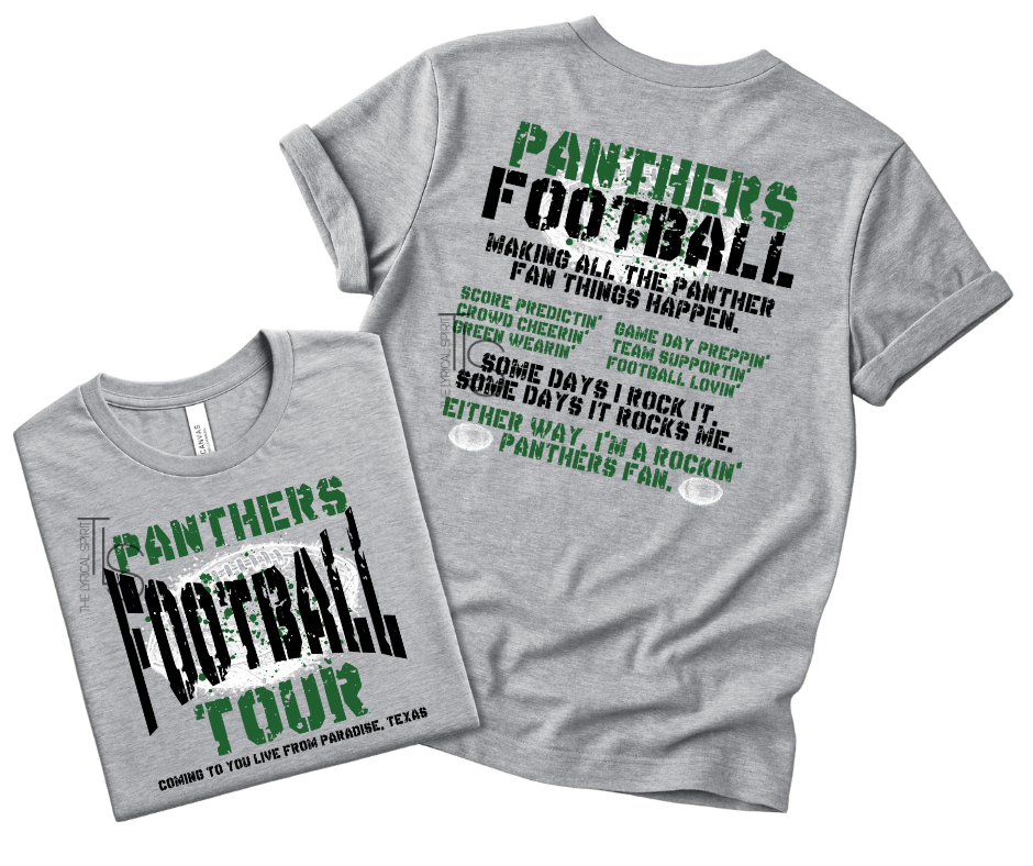Panthers Football Tour Spirit Exclusive T-Shirt