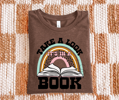 Take A Look It's In A Book Reading Custom Exclusive T-Shirt 