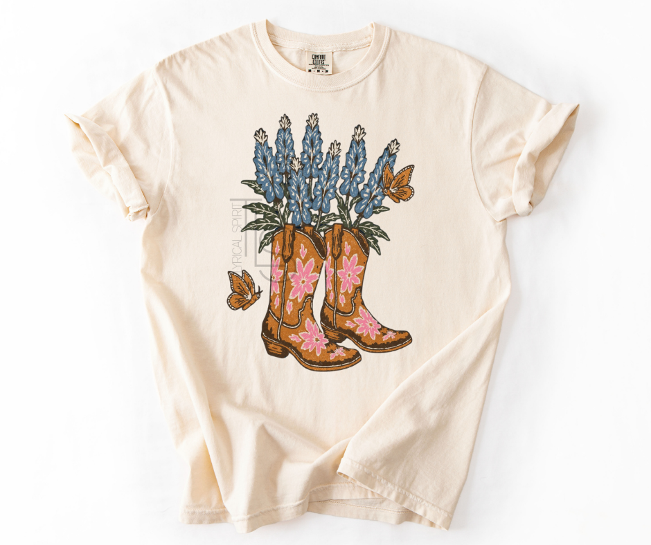 Cowgirl Boots Bouquet T-Shirt