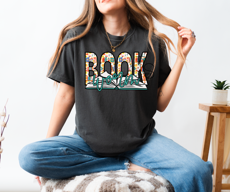 Book Worm Reading Custom Exclusive T-Shirt
