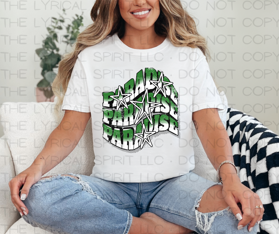 Paradise Wavy Stars Custom Exclusive T-Shirt