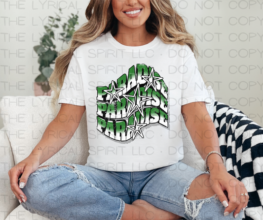 Paradise Wavy Stars Custom Exclusive T-Shirt