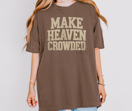 Make Heaven Crowded Crochet T-Shirt