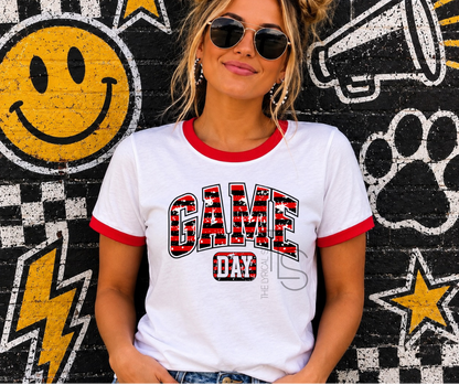 Stripe Game Day Spirit Ringer T-Shirt