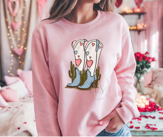 Cowgirl Valentine's Sweatshirt