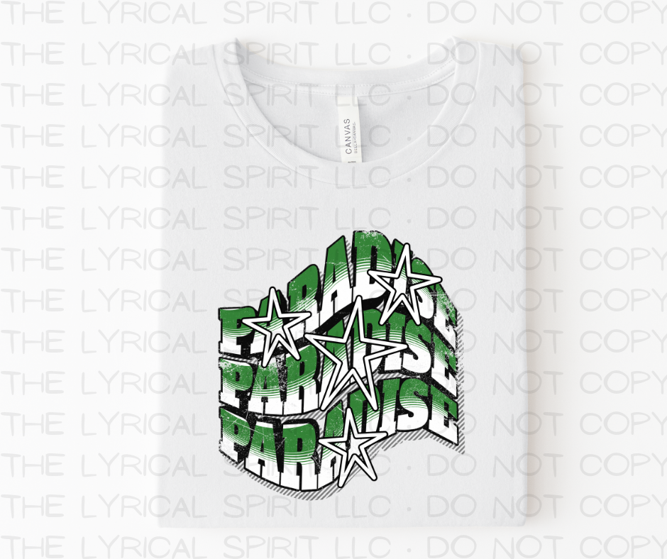 Paradise Wavy Stars Custom Exclusive T-Shirt