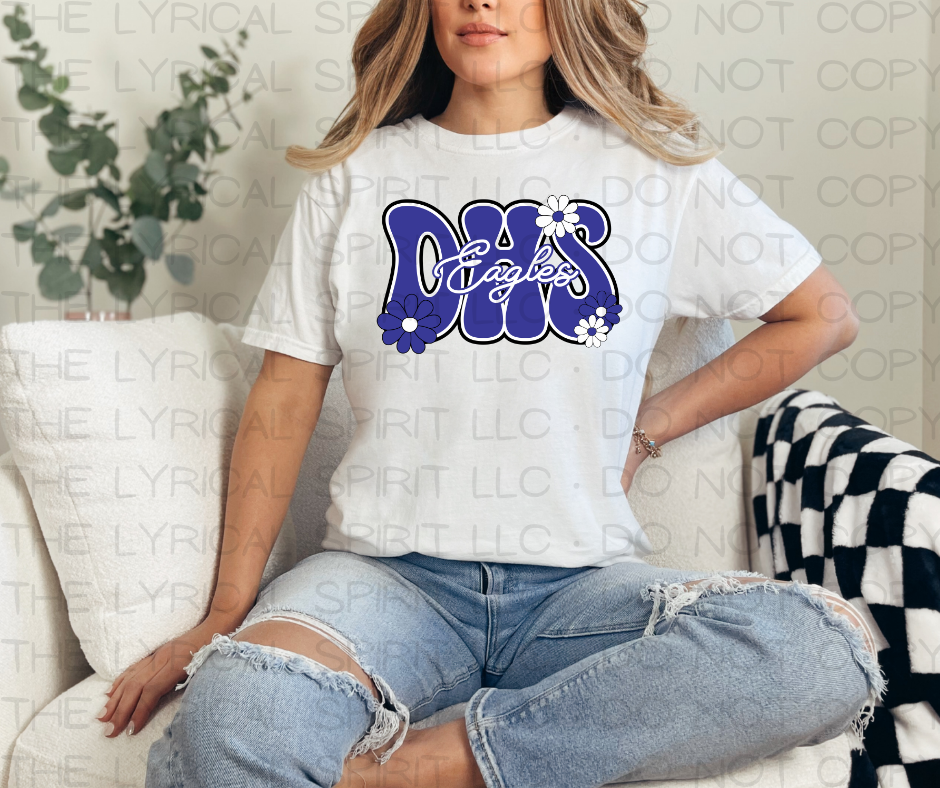 DHS Eagles Florals Custom Exclusive T-Shirt