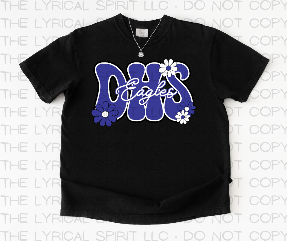 DHS Eagles Florals Custom Exclusive T-Shirt