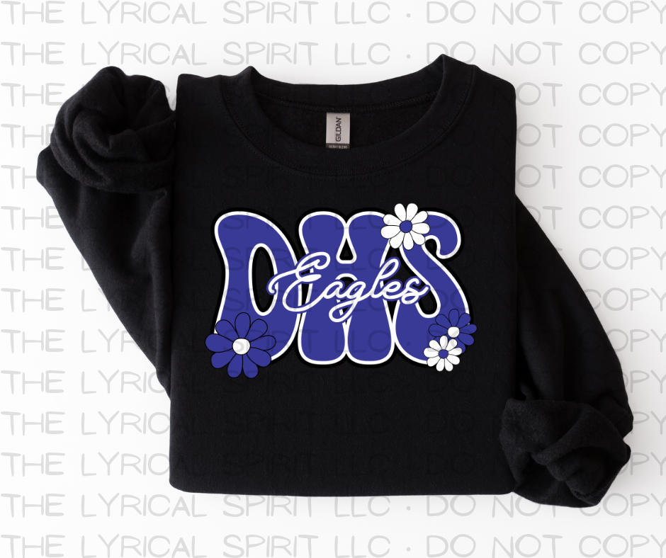 DHS Eagles Florals Custom Exclusive Sweatshirt