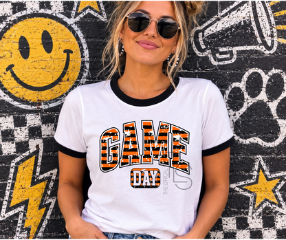 Stripe Game Day Spirit Ringer T-Shirt