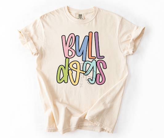 Bulldogs Colorful Custom Exclusive T-Shirt