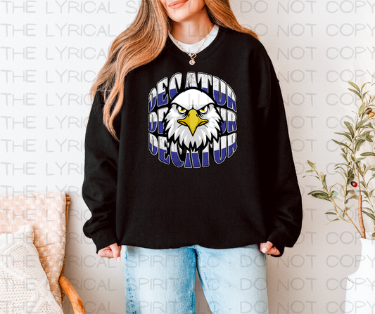 Decatur Eagles Mascot Custom Exclusive Sweatshirt