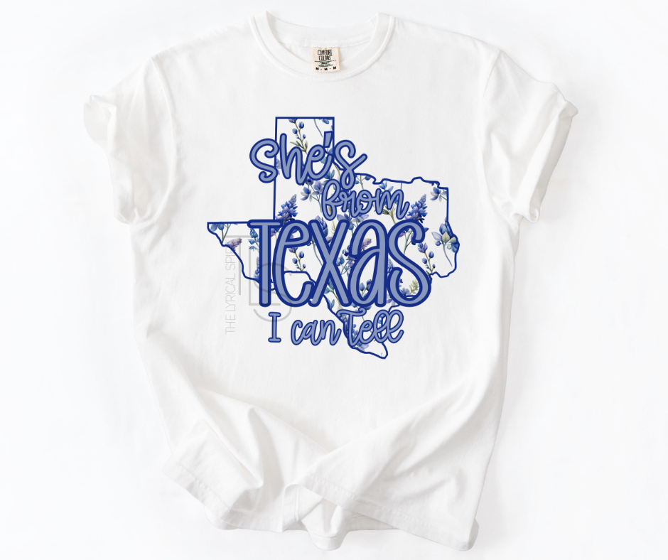 She's From Texas I Can Tell Custom Exclusive T-Shirt