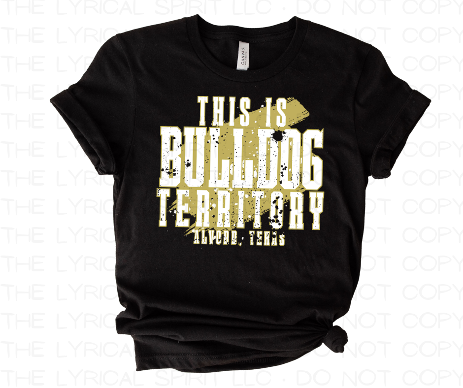 Alvord Bulldog Territory School Spirit T-Shirt