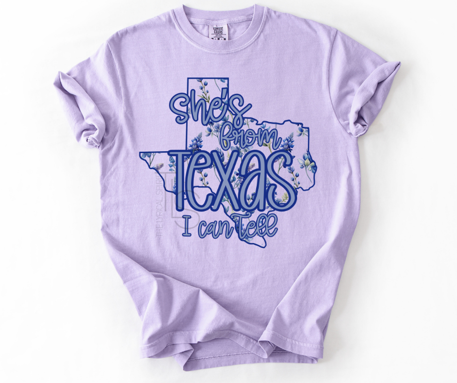 She's From Texas I Can Tell Custom Exclusive T-Shirt
